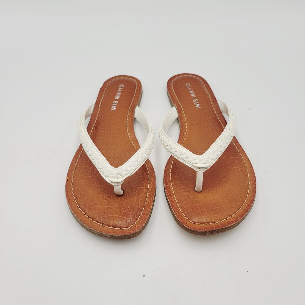 Gianni Bini Rope & Jewels Sandals Flip Flops Thongs Women's Sz 6